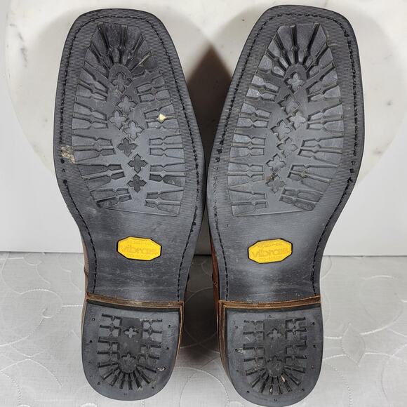Chippewa Renegade Chelsea Boots Mens 13 Brown Leather Vibram Slip On Square Toe - Picture 8 of 16
